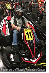 DMM Editor Jeff Lewis tries racing at the Autobahn at Palisades Center Mall | Photo provided by Jeff Lewis