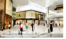 A rendering of the interior of Scottsdale Fashion Square's new luxury wing. | Rendering by Scottsdale Fashion Square