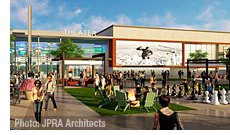 Rendering of the proposed retail and entertainment complex called Five & Main on the northeast corner of M-5 and Pontiac Trail in Commerce Township being developed by Robert B. Aikens and Associates | Photo: JPRA Architects | http://www.wilmingtonbiz.com/wilmingtonbiz_magazine/2018/04/06/10_local_commercial_real_estate_trends_to_watch/17325