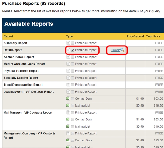 purchase report