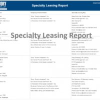 Specialty Leasing Report
