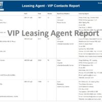 vip leasing agent report