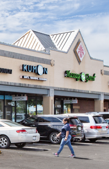 Image of Kumon at Potomac Festival Center, an example of the education focused tenants increasingly showing up in open-air community shopping centers as discussed in an article on ShoppingCenters.com
