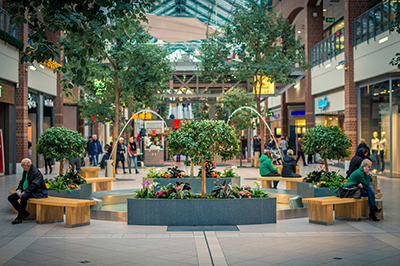 Malls including apartments