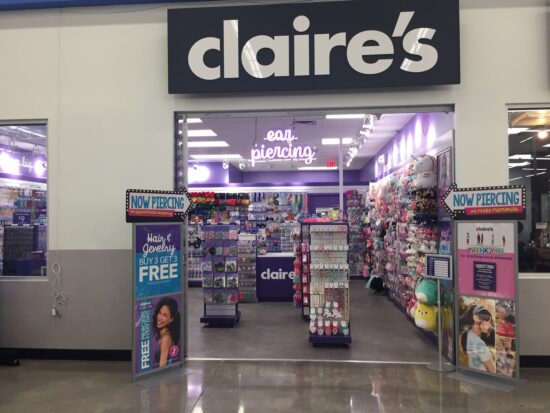 Claire's store entrance