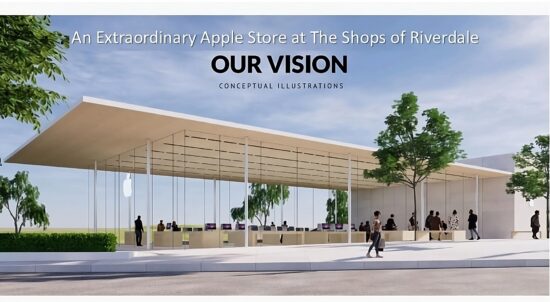 Conceptual illustration for promoting an Apple store at a shopping centetr